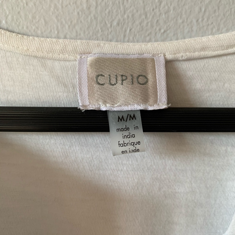 Cupio Beaded and Embroidered White Tank - Picture 4 of 6